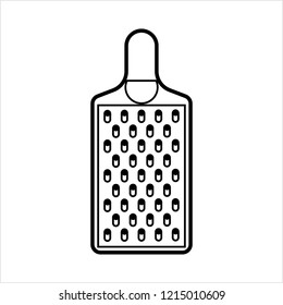 Grater Icon, Kitchen Grater Icon Vector Art Illustration