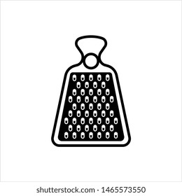 Grater Icon, Kitchen Grater Icon Vector Art Illustration