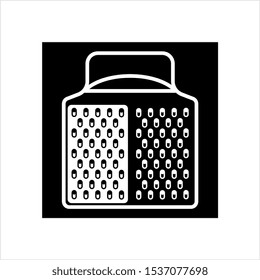 Grater Icon, Kitchen Grater Icon Vector Art Illustration