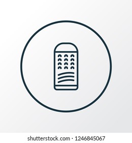 Grater icon line symbol. Premium quality isolated slicer element in trendy style.