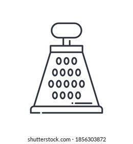 Grater icon, linear isolated illustration, thin line vector, web design sign, outline concept symbol with editable stroke on white background.