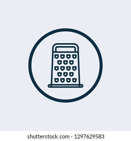 Grater icon. Grater linear symbol design from Kitchen collection. Simple outline element vector illustration on white background - Vector