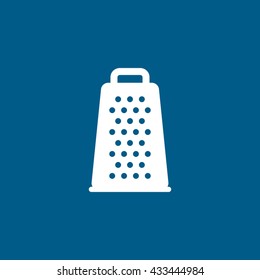 Grater Icon On Blue Background
