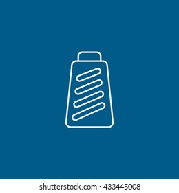 Grater Icon On Blue Background