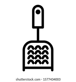 grater icon outline vector design