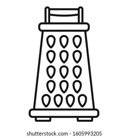 Grater icon. Outline grater vector icon for web design isolated on white background