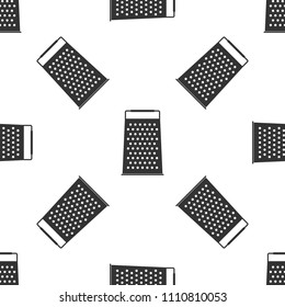 Grater icon seamless pattern on white background. Kitchen symbol. Flat design. Vector Illustration