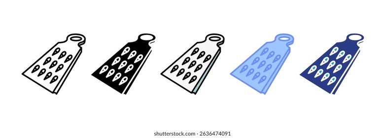 Grater Icon Set Multiple Style Collection