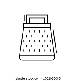 Grater icon. Simple line, outline vector elements of kitchen object for ui and ux, website or mobile application