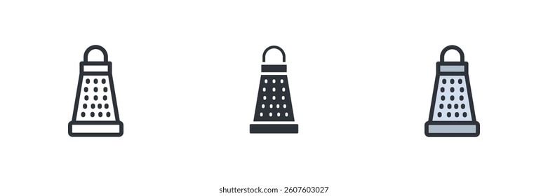Grater icon. Grater Symbol sign for mobile concept and web design. Vector icon, Logo illustration, Vector graphics