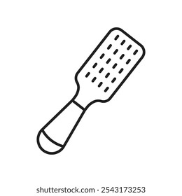 Grater icon. thin stroke and solid.