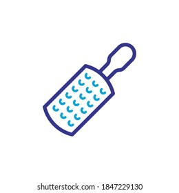grater icon, vector, color style design