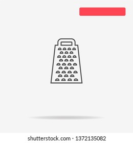 Grater icon. Vector concept illustration for design.