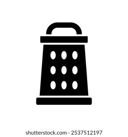 Plantilla de diseño de Vector de icono de rallador simple y limpio