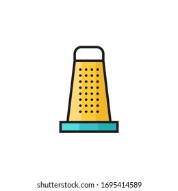 grater icon vector illustration filled outline style design. isolated on white background