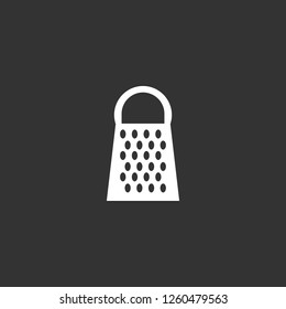 grater icon vector. grater sign on black background. grater icon for web and app