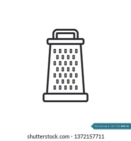 Grater Icon Vector Template Illustration Design