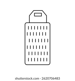 ícone de ralador com fundo branco vetor ilustração stock