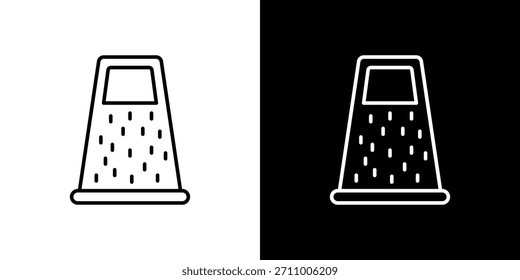 Grater icons. line drawing vector icons