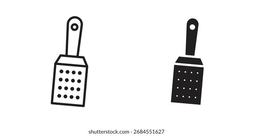 Grater icons simple vector set. logo sign symbol set