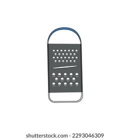Grater isolated on white. Kitchen utensil. Cooking stuff. Vector illustration.