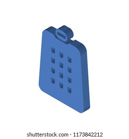 Grater isometric left top view 3D icon