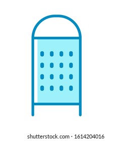 grater - kitchen utensils icon vector design template