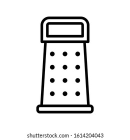 grater - kitchen utensils icon vector design template