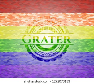 Grater lgbt colors emblem 