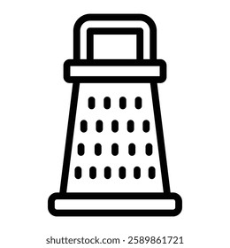 Grater Line Icon Design For Personal And Commercial Use