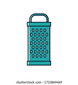 Grater line icon vector on white background