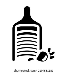 grater radish glyph icon vector. grater radish sign. isolated symbol illustration