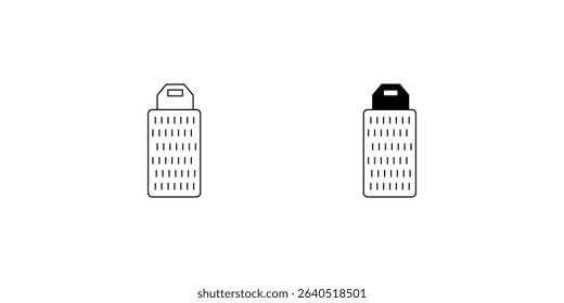 grater set icon with white background vector stock illustration