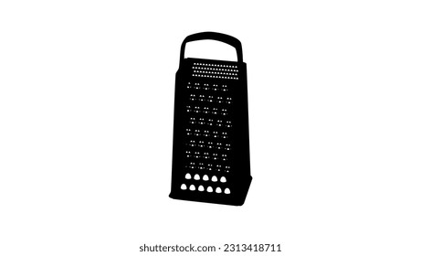 Grater silhouette, high quality vector