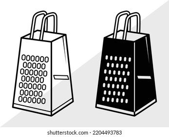 Grater SVG Printable Vector Illustration