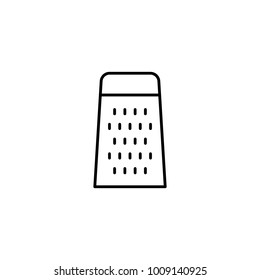 grater thin line icon on white background