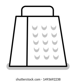 grater thin line vector icon