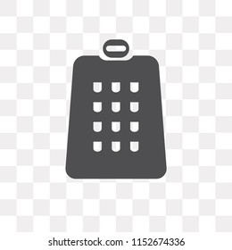 Grater vector icon isolated on transparent background, Grater logo concept
