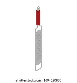 Grater vector icon. Isometric vector icon isolated on white background grater.