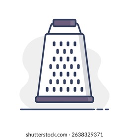 Grater vector icon. Kitchen appliance. Graph symbol for cooking web site design, logo, app, UI