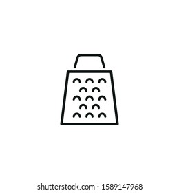 grater vector icon on white background