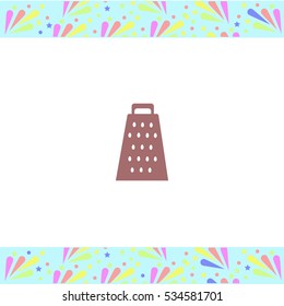 Grater. vector icon on white background. Isolated illustration. Business picture.