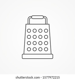 Grater vector icon sign symbol