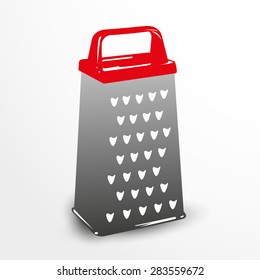 Grater. Vector illustration. Color view.