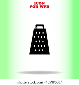 Grater. web icon. Black illustration on white background