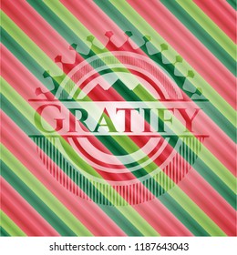 Gratify christmas badge.