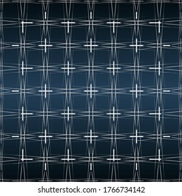 Grating, lattice pattern. Abstract mosaic grid, mesh background with square shapes. Black and white design element. Simple vector illustration for your design.