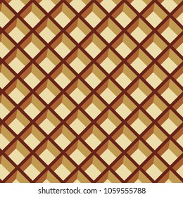 Grating, seamless lattice pattern. Vector background.