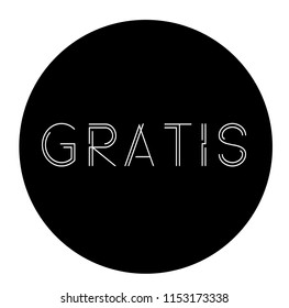 Gratis label , stamp