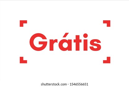 Gratis speech bubble. Gratis sign. Gratis banner vector illustration.